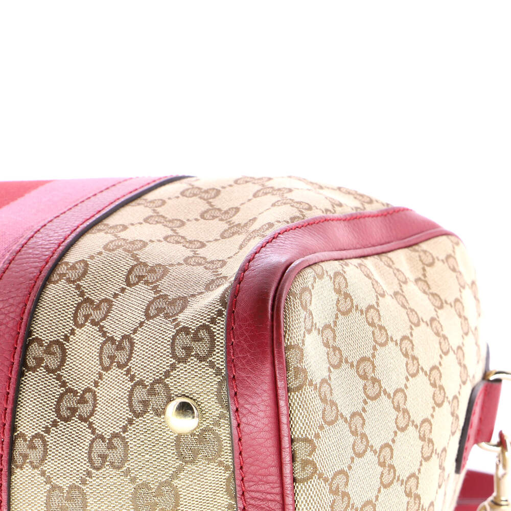 Gucci Vintage Web Boston Bag Gg Canvas #229427G12B - Picture 8 of 9